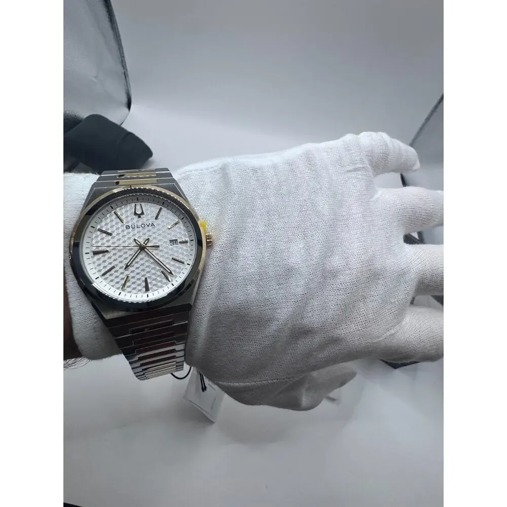 Bulova Classic Two-Tone Stainless Steel Quartz Men's Watch 98B424 MSRP $399